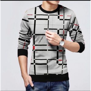 Digital Lining Screen Print New Arrival on Full Sleeve T-Shirt Men’s
