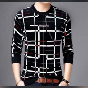 Digital Lining Screen Print New Arrival on Full Sleeve T-Shirt Men’s