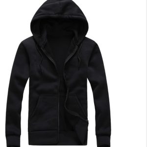 Men’s Zipper Hoodie Plain Pullover Hoodie Front zip Hoodie New arrival