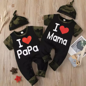 Babies Rompers With Capes Trendy Printed Round Neck