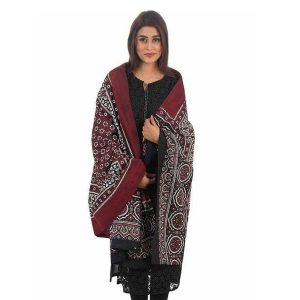 Sindhi Ajrak Pure Cotton for Women Multi Colour