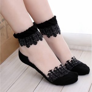 Socks For Girls/Women Ultra thin Transparent (Pack of 01)