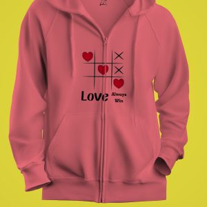 Zipper Hoodie Printed Long Sleeves Export Quality Winter Wear